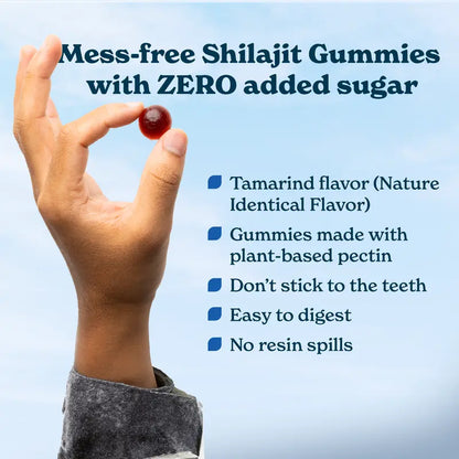 Betteralt Pure Shilajit Gummies | Himalayan Superfood | Lab-Tested | Helps Improve Strength & Stamina | 60N | Dietary Supplement