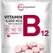 Vitamin B12 5000Mcg | Methyl B12 Active – 240 Chewable Tablets | Fast Dissolve, Natural Strawberry Flavor, Support Energy, Metabolism Health | Vegan, Non-Gmo, & No Glute