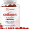 Multi Collagen Peptides, 120 Collagen Gummies |Protein with Biotin, Hyaluronic Acid, & Vitamin C Complex | Pomegranate & Berry Flavored | Sugar Free, Non-Gmo