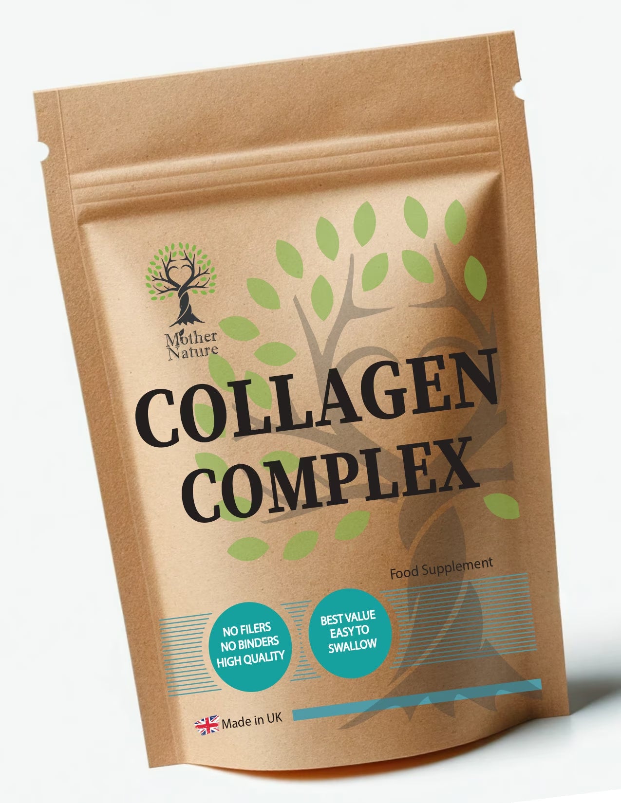 Collagen Complex 600Mg Collagen Capsules Pure Collagen Powder Eco-Friendly Natural Supplements