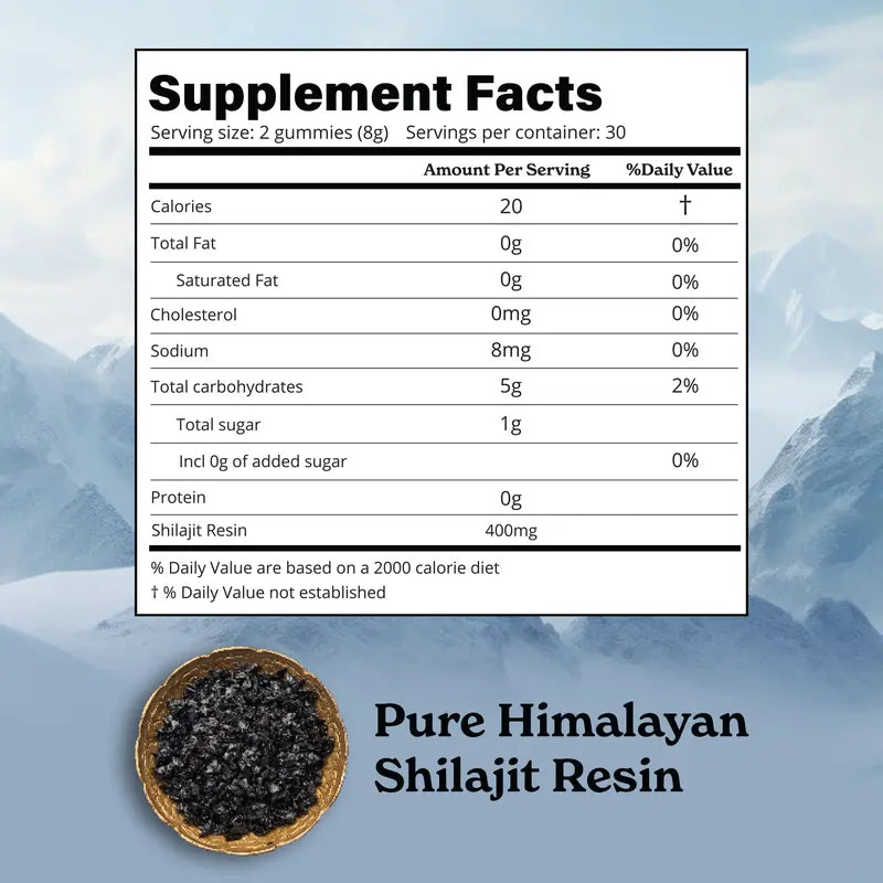 Betteralt Pure Shilajit Gummies | Himalayan Superfood | Lab-Tested | Helps Improve Strength & Stamina | 60N | Dietary Supplement